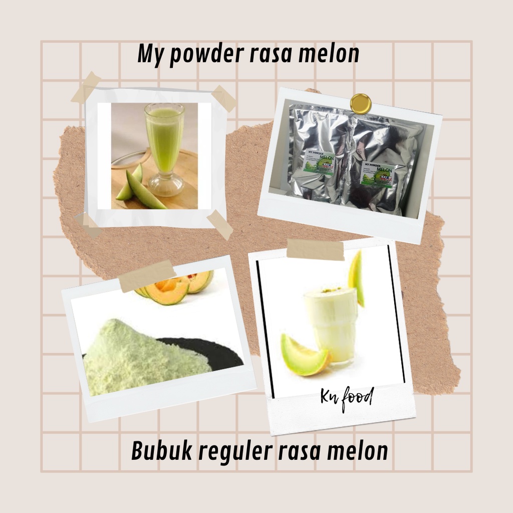 

MY Powder Melon Reguler 1kg / Bubuk Minuman Melon