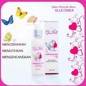 Sabun Pemutih Glucomilk  Sabun Susu Kambing Etawa  Pemutih Wajah