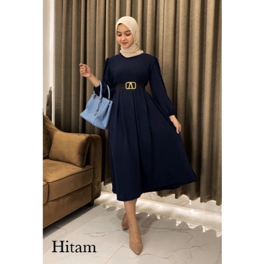 DEWI MIDI DRESS VIRAL OOTD WANITA TERBARU KEKINIAN