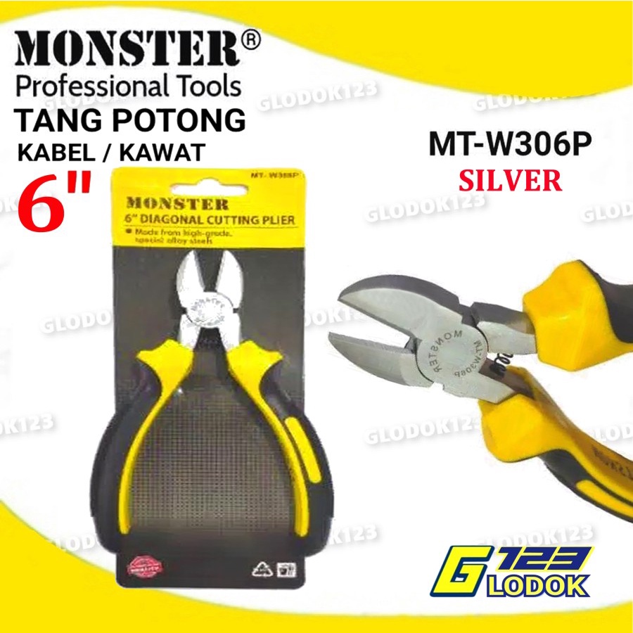 Tang Potong 6 inch MONSTER MT-W306P Silver