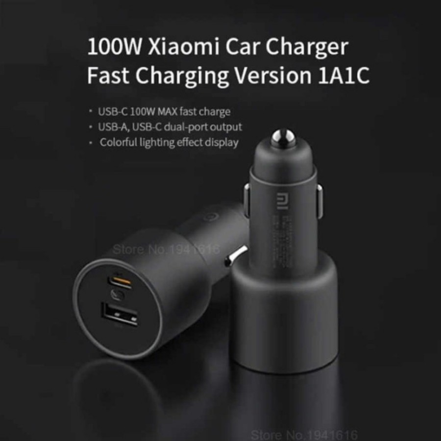 MI Car Charger 1A1C Dual USB-C / USB-A 100Watt