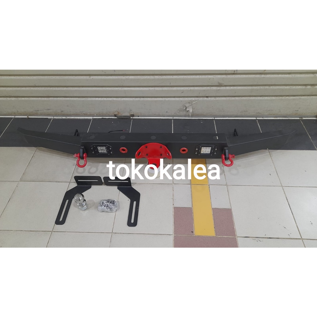 Towing Bar Bumper Belakang Mobil Toyota All New Rush Terios 2018-2021 Model Off Road+Led Lampu