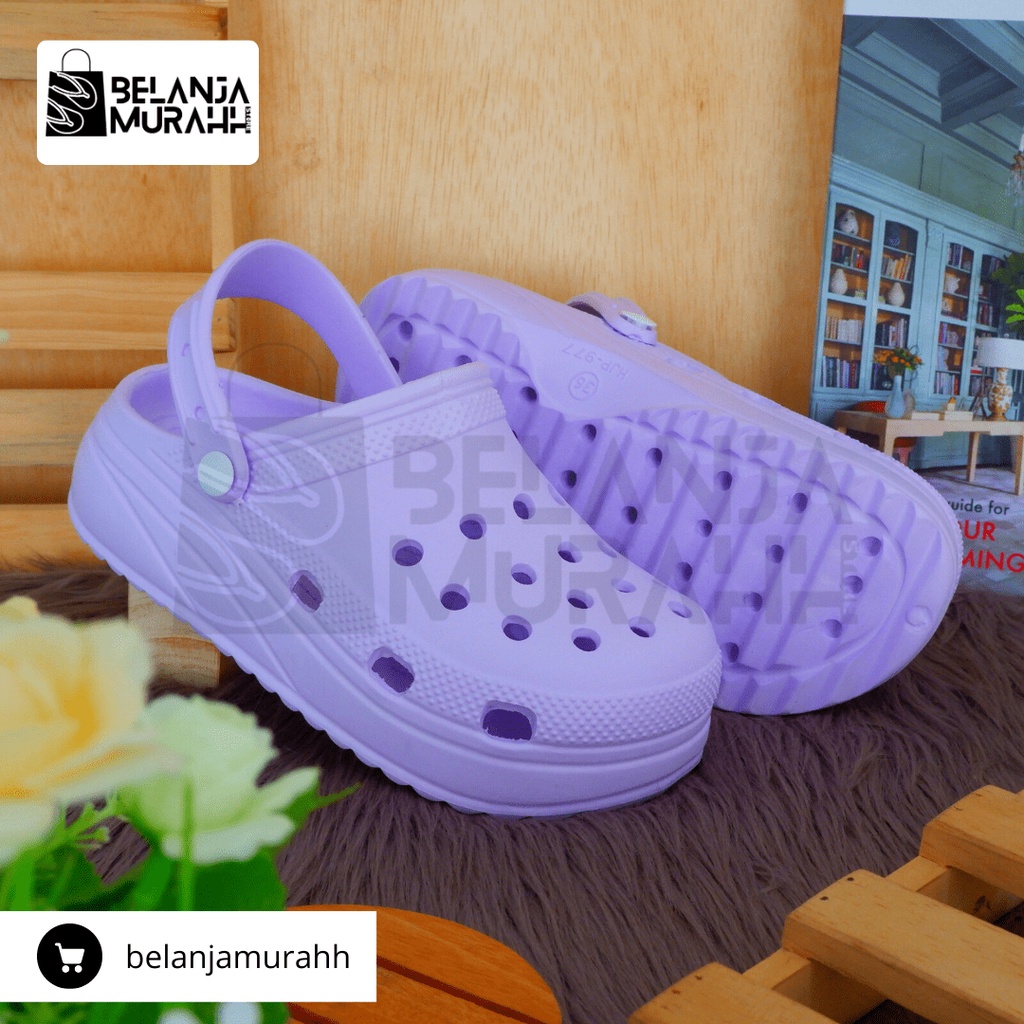 Sandal Baim Wanita Crocs Classic Korean Style / Sandal Kodok wanita polos Anti slip Warna cantik