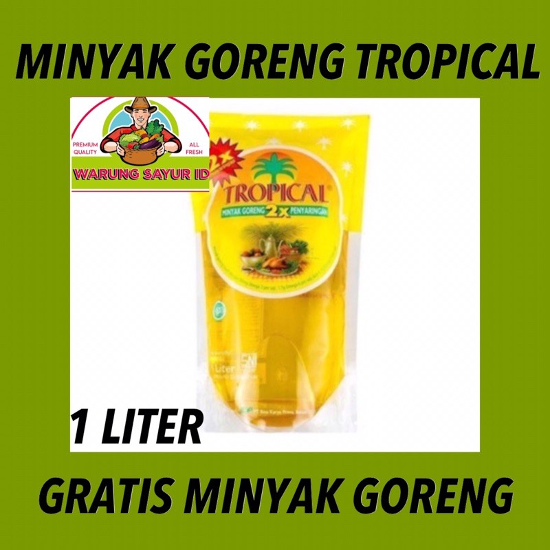 

WARUNG SAYUR ID | MINYAK GORENG TROPICAL 1 LITER