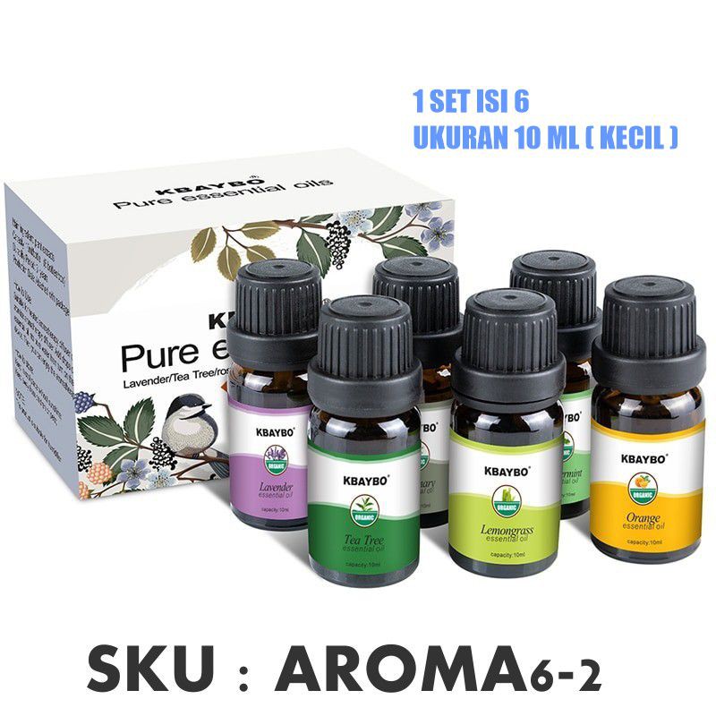 Aroma Terapi Aromatherapy Essential Oil - Dapat 6 Botol Aroma 10 ml 2