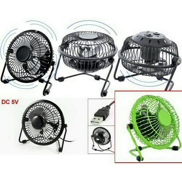 KIPAS ANGIN BODY BESI USB MINI PORTABLE FAN - WARNA ACAK