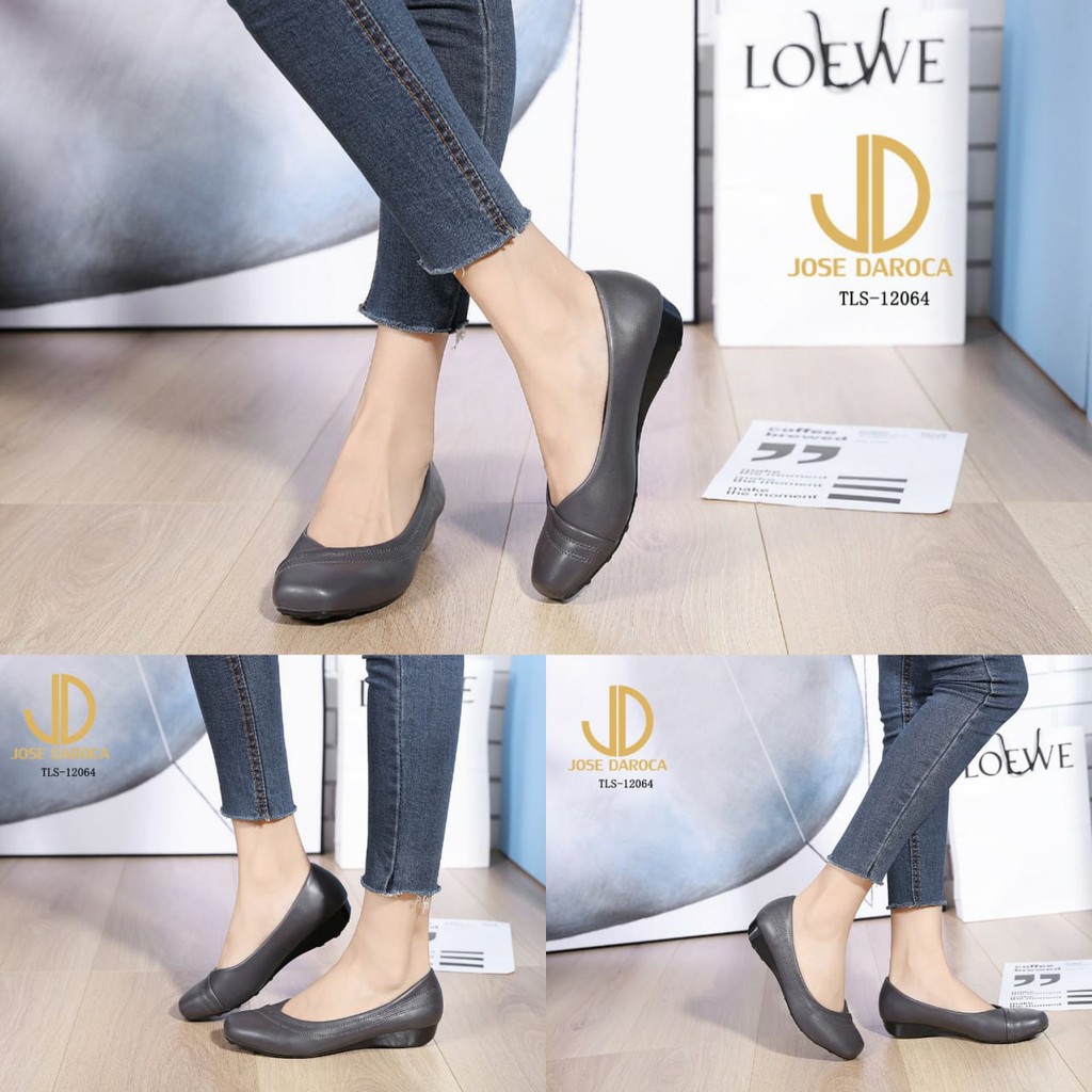 JOSE DAROCA Sepatu Flat Shoes Kulit #TLS-12064# Original