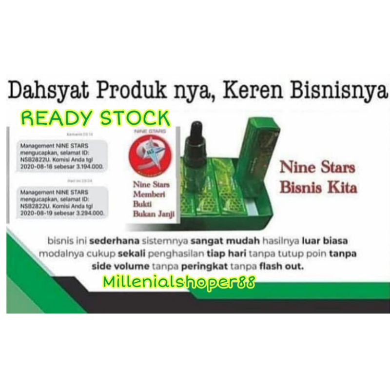 1 Kotak - Stars Propolis Original Nine Star Brazilian Propolis isi 6 botol