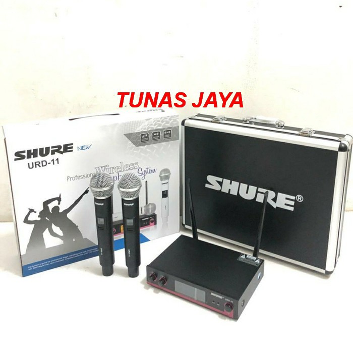 Microphone Wireless Shure URD 11 Mic Professional Wireless System - Hitam