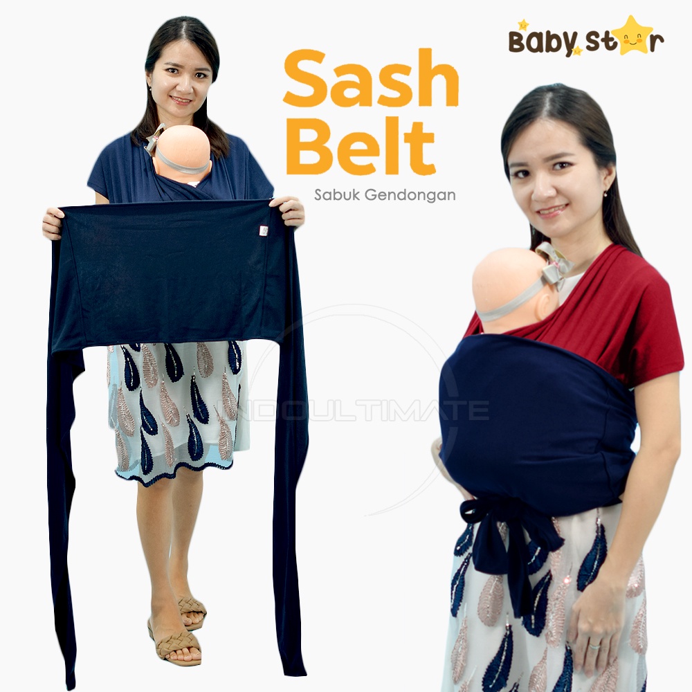 Sabuk gendongan Bayi Sash Belt SB-7610 BABY STAR kain ikatan geos bayi Sashbelt Instant Baby Wrap