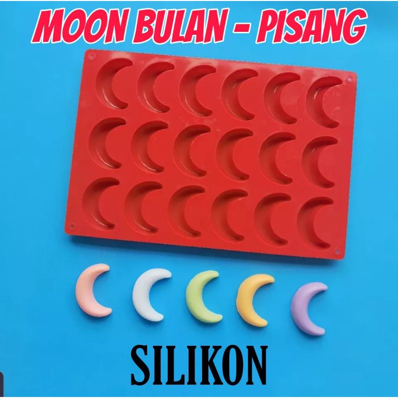 DAPURMAMI Cetakan silikon bulan moon pisang