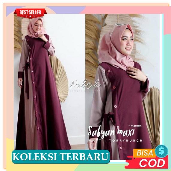 Dress Wanita / Dress Lebaran 2022 / Baju Lebaran 2022 / Gamis Lebaran 2022 Model Gamis Terbaru / Tsu