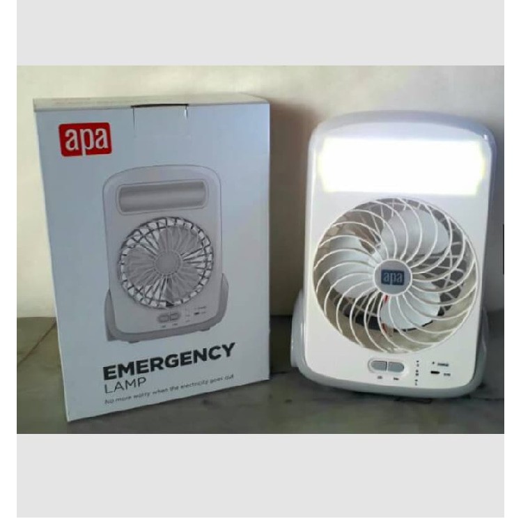 Emergency lamp and fan lampu  emergency plus kipas APA 