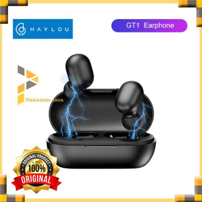 Xiaomi Haylou Gt1 Tws Wireless Earphone Bluetooth 5.0 Touch Control - Hitam Terbaru