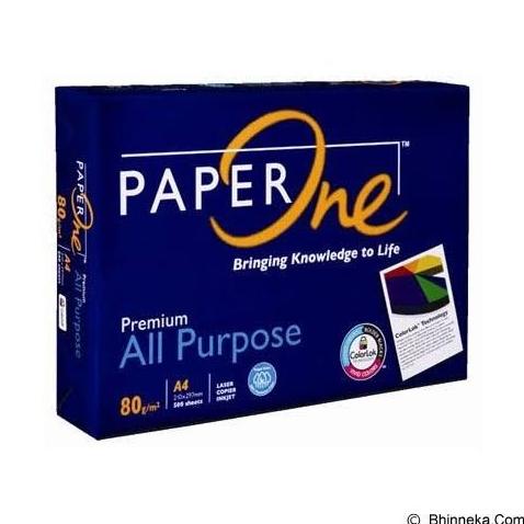 

Kertas HVS A4 80 gram paper one (isi 5 rim) Star Seller Termurah
