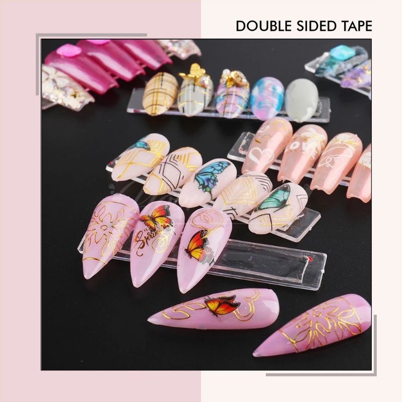 Double sided nail tape double side perekat kuku palsu display