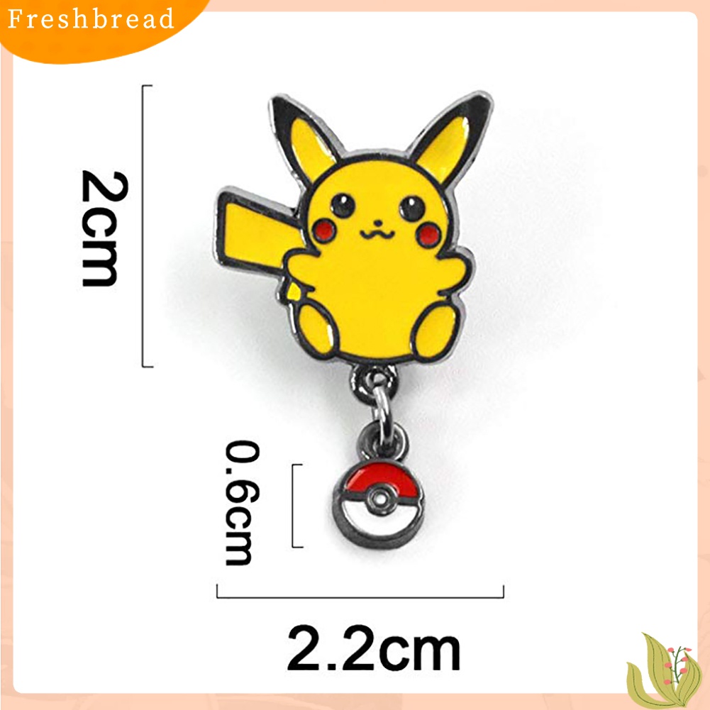 [ TERLARIS]Metal Mini Unisex Pikachu Pokemon Brooch Pin Scarves Shawl Clip Badge Decor