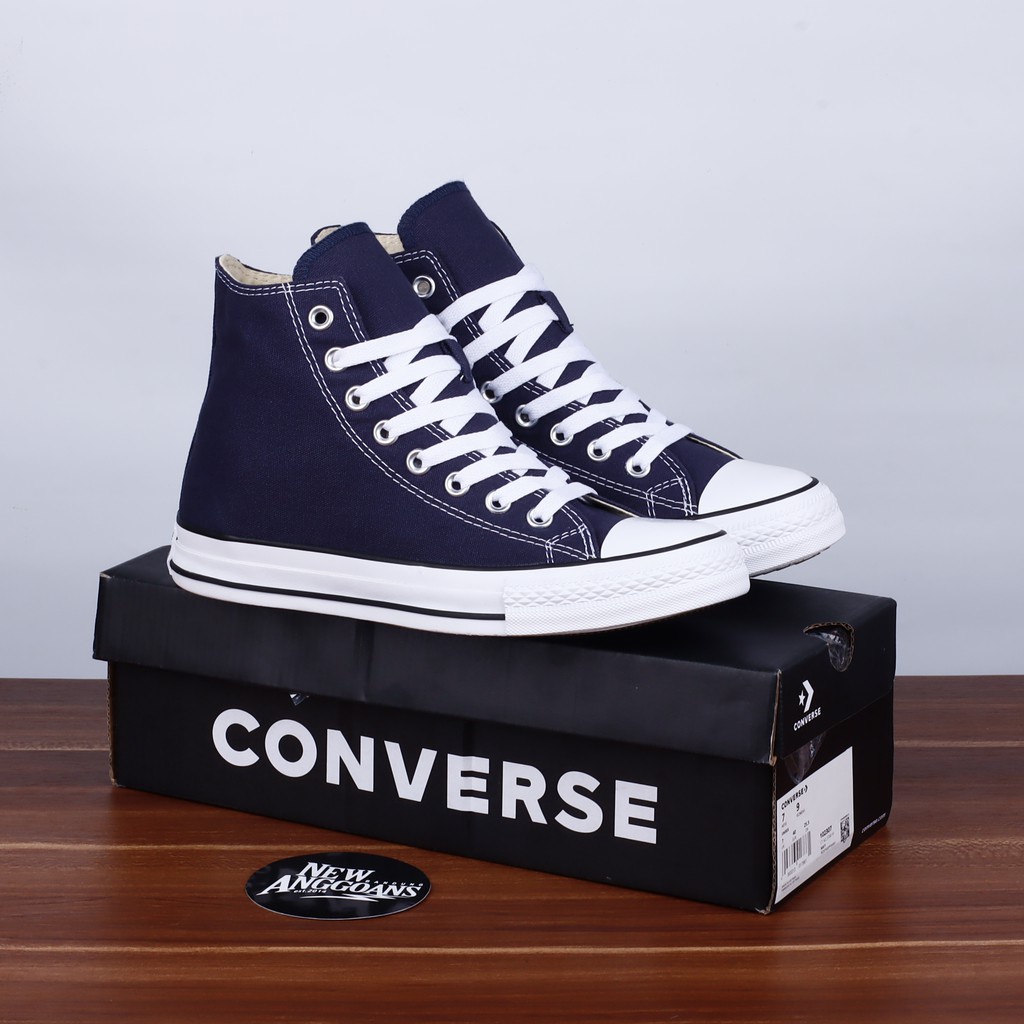 (GRATIS ONGKIR) SEPATU CONVERSE ALL STAR HIGH BLACK WHITE