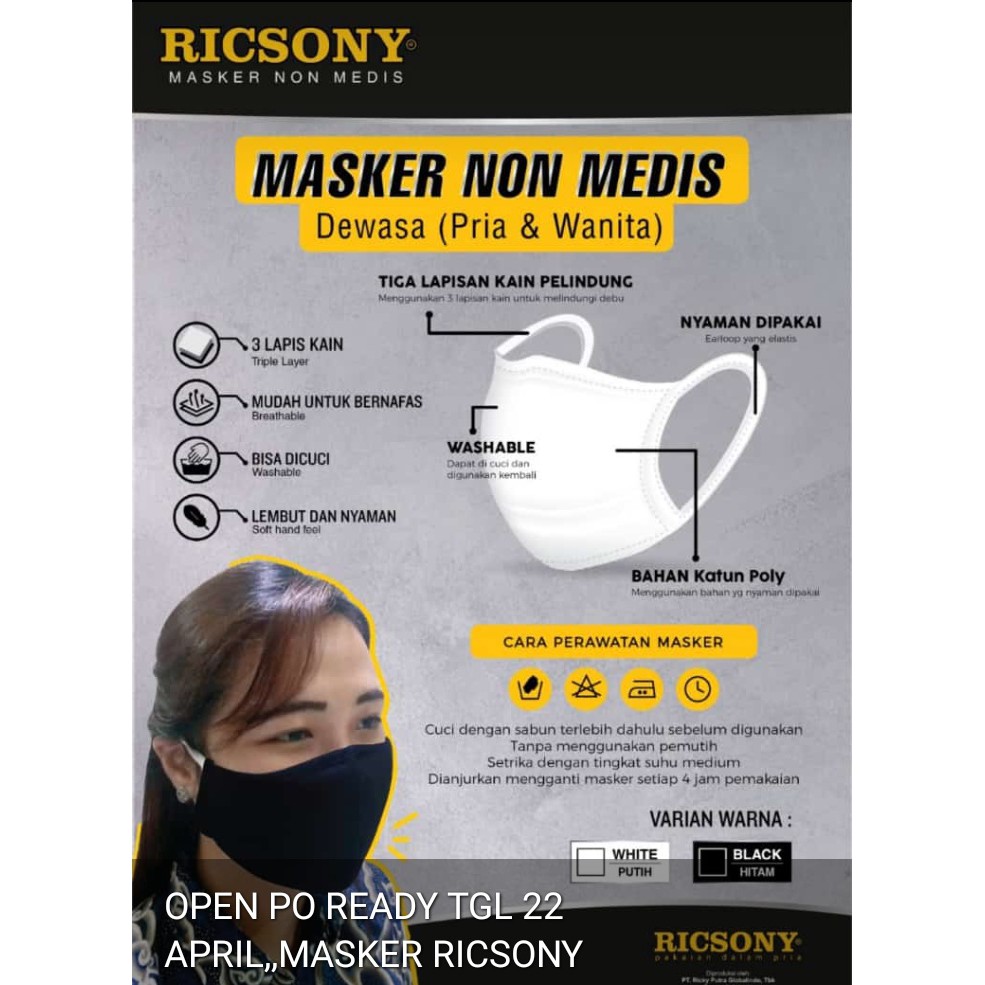 JH Masker Non Medis GT Man Termurah