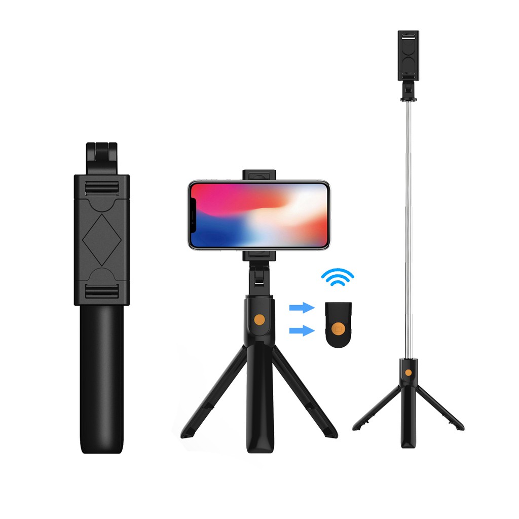 Triple W 3 in 1 Tongsis Tripod Bluetooth Selfie Stick + Remote Shutter