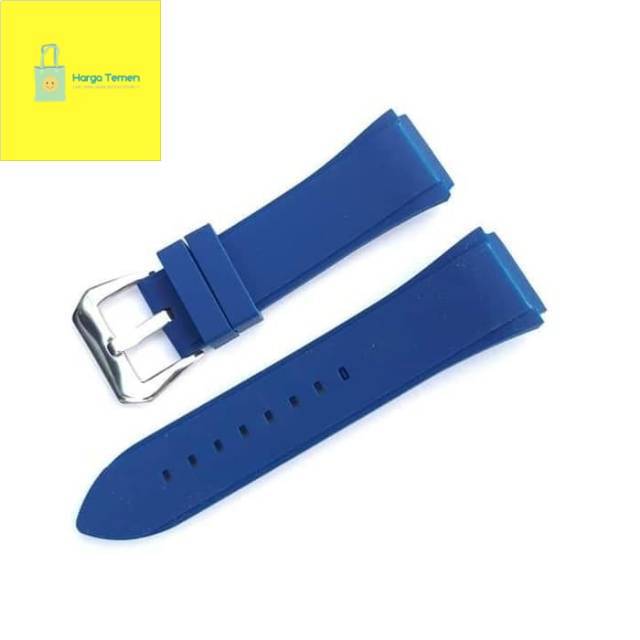 Tali Strap GC GUESS 22MM PRIA RUBBER STRAP TALI JAM TANGAN GUESS NAVITIMER BLUE