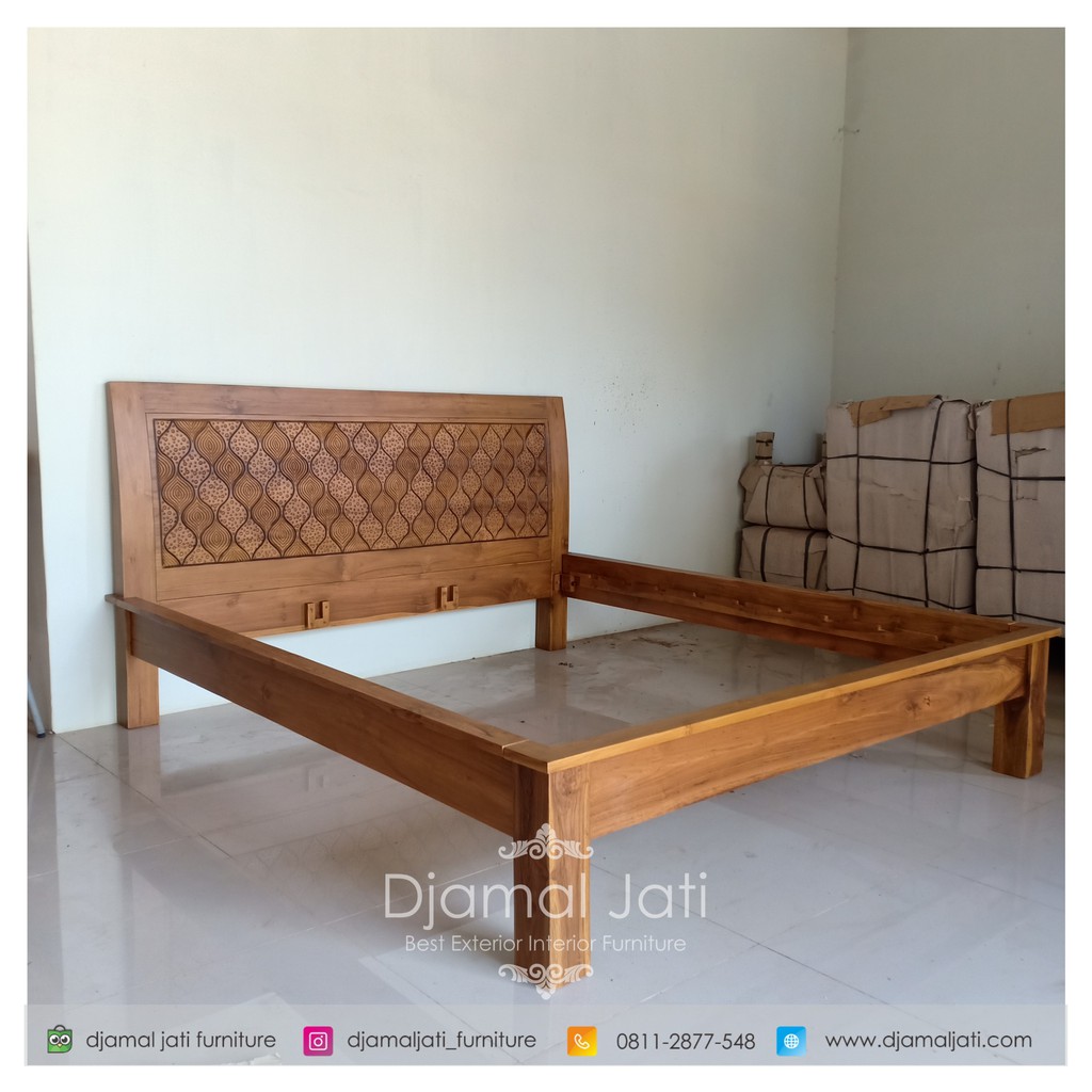 Tempat Tidur Minimalis Jati, tempat Tidur Ukir Jepara, Tempat Tidur Jati Jepara