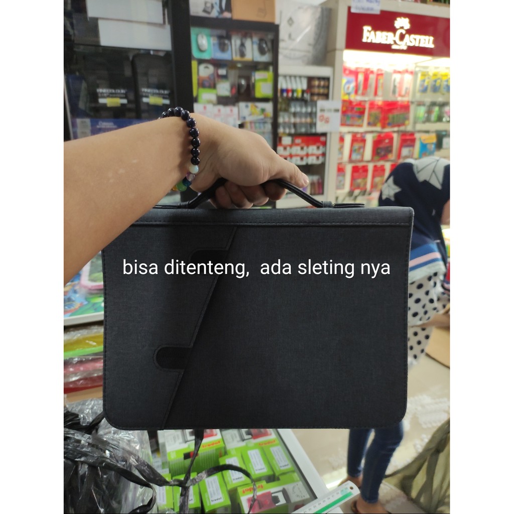 

tas looseleaf a5 seminar yosep sleting kain import tenteng tebal bahan kain