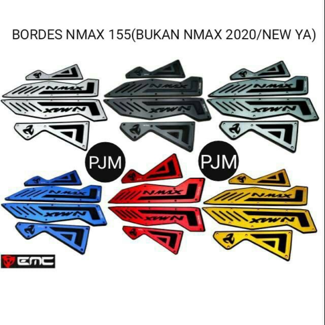 Bordes Nmax Karpet Pijakan Kaki Nmax Cnc Original Merk EMC Buat Nmax 2015-2021 Bisa