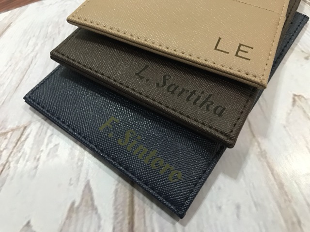 Card Holder 16 slot Saffiano Leather
