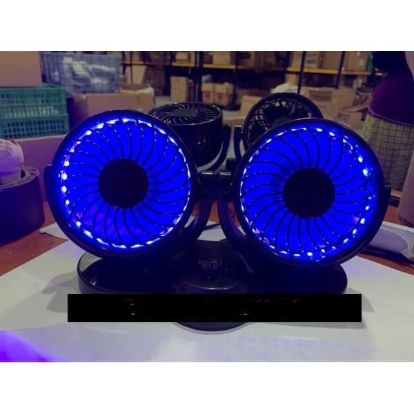 Kipas Angin Mobil with Lampu Putih Dan Biru