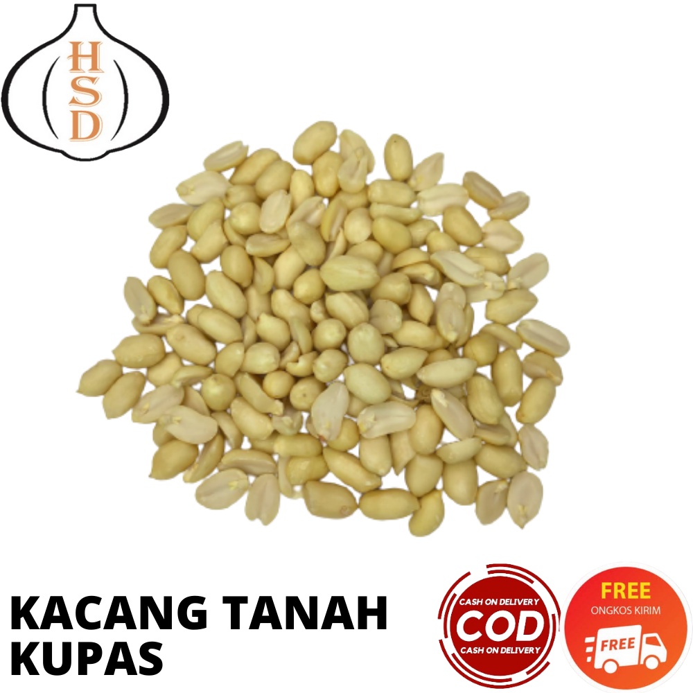 Kacang Tanah Kupas Bersih Import 500 G kualitas premium HSD