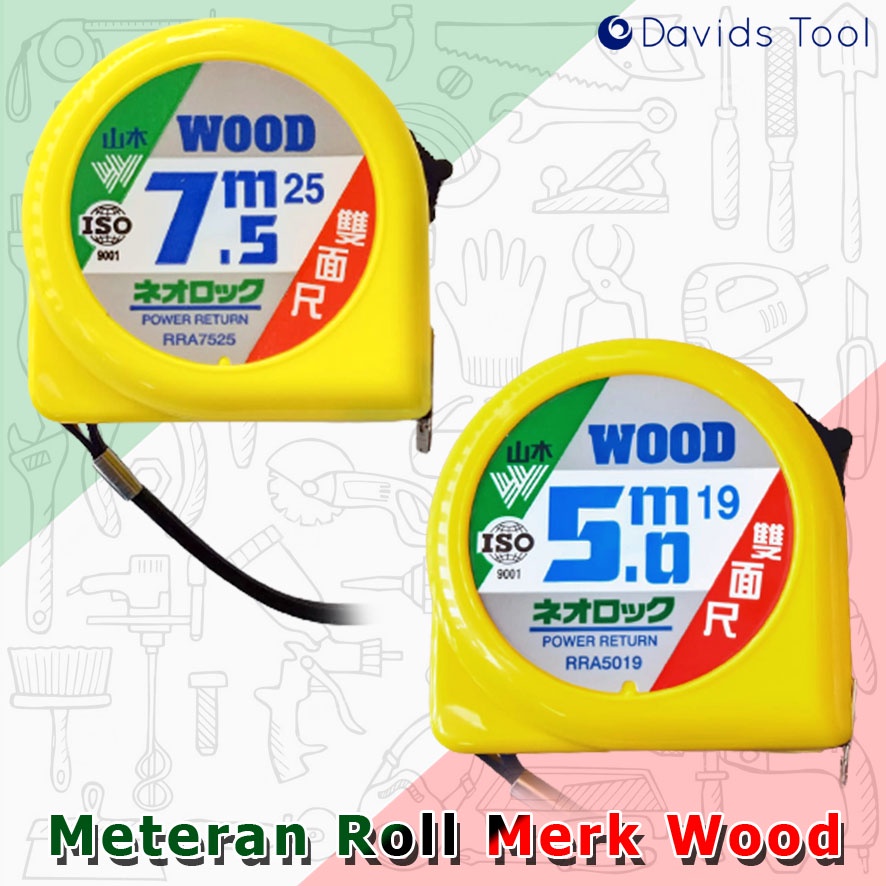 

Meteran 5 Meter Tukang Paling Bagus 7.5 Bangunan Wood Roll Bolak Balik