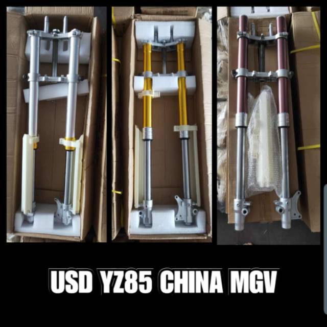 USD YZ85 CHINA MGV PNP KLX 150. UP SIDE DOWN YZ85 SHOCKBREAKER BEBEK STANDAR MODIF