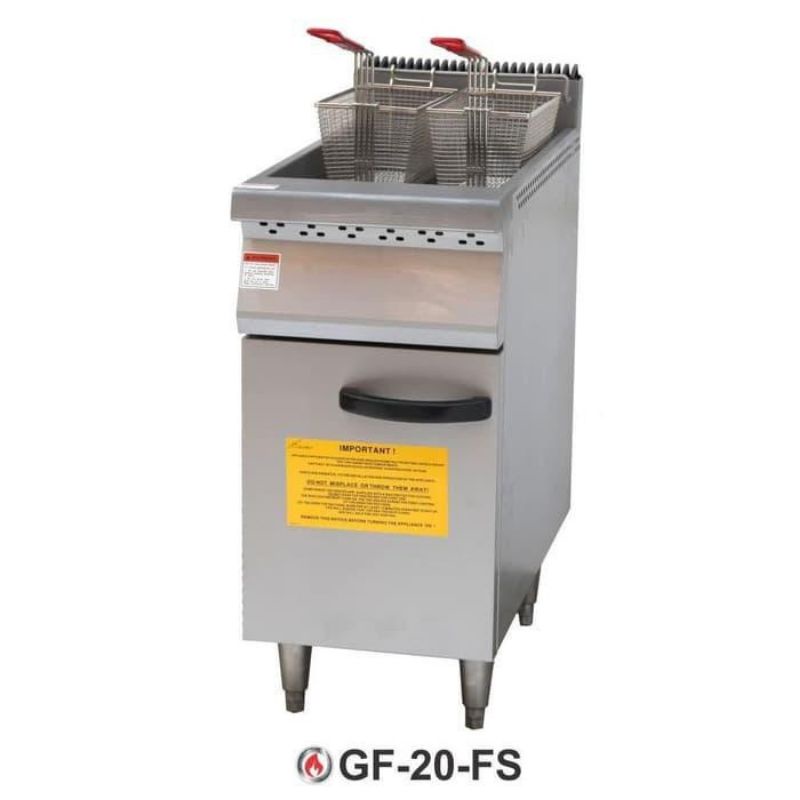 GETRA GF-20-FS Penggorengan Kentang Penggorengan GETRA Serbaguna Deep Fryer Gas 20 LITER dengan Ther