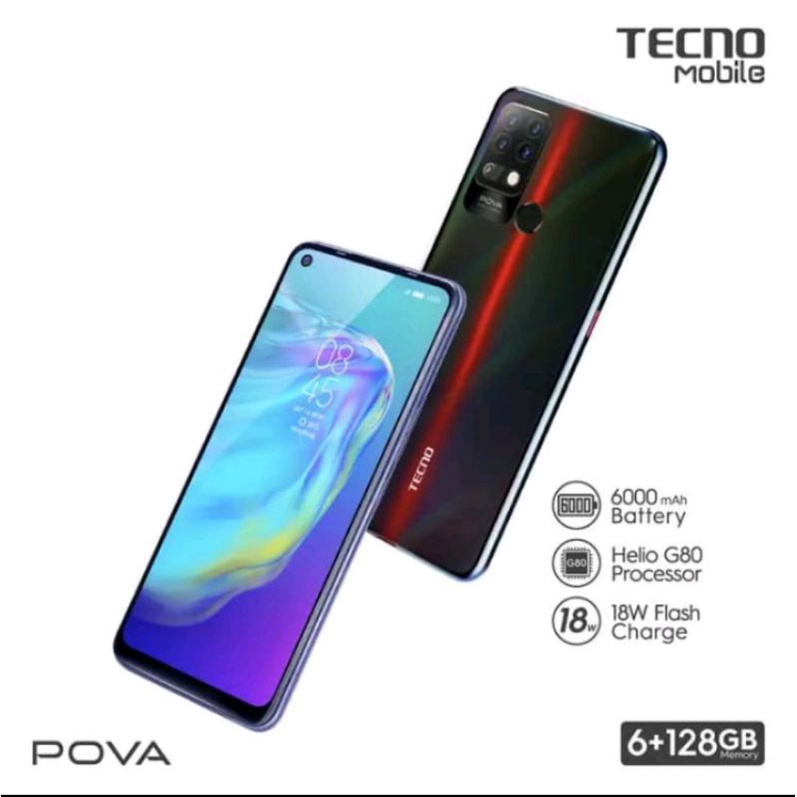 TECNO POVA 6/128GB GARANSI RESMI