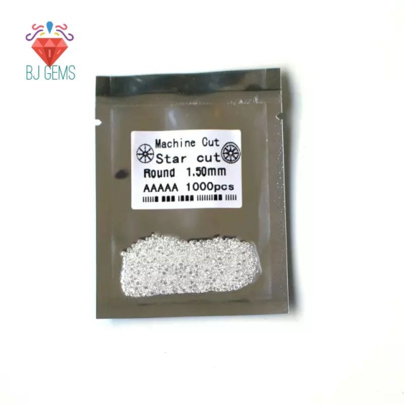 Real AAA + Quality - Batu Permata Cubic Zirconia Tabur 0.7 - 3.0 MM Untuk Perhiasan a