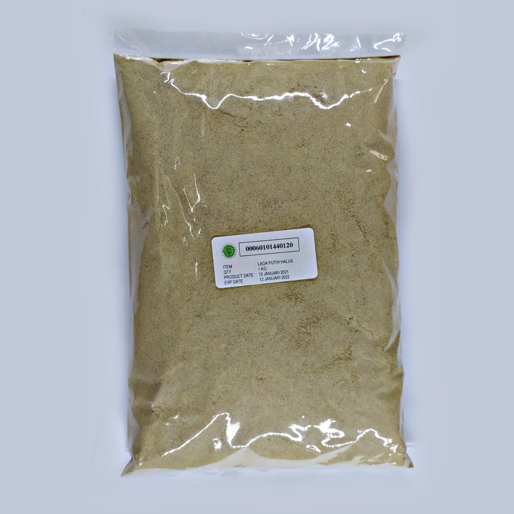 

Lada Putih Bubuk Kualitas Medium 1 Kg