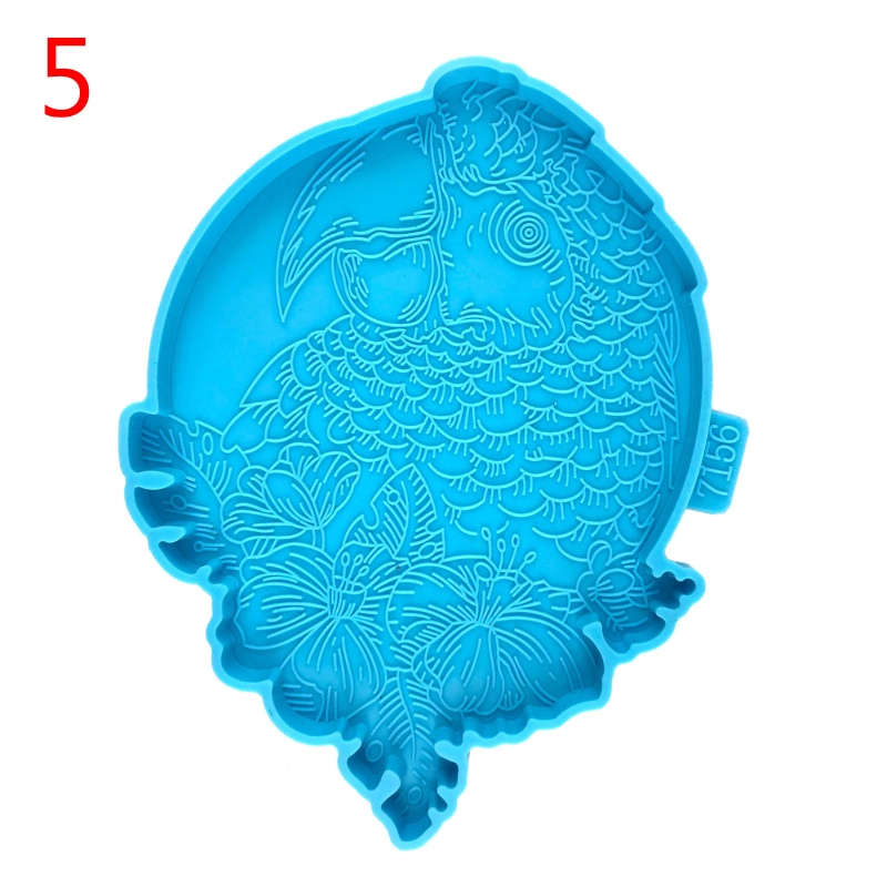 SIY Animal Storage Tray Mould Silicone Agate Coaster Molds for Making DIY Crafts