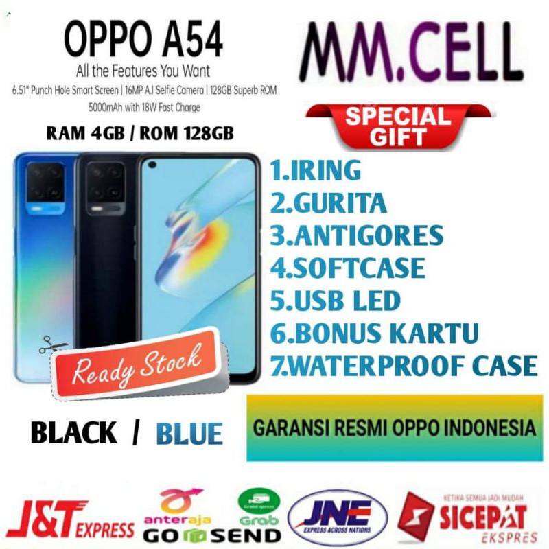 OPPO A54 RAM 4/128 GB GARANSI RESMI OPPO INDONESIA