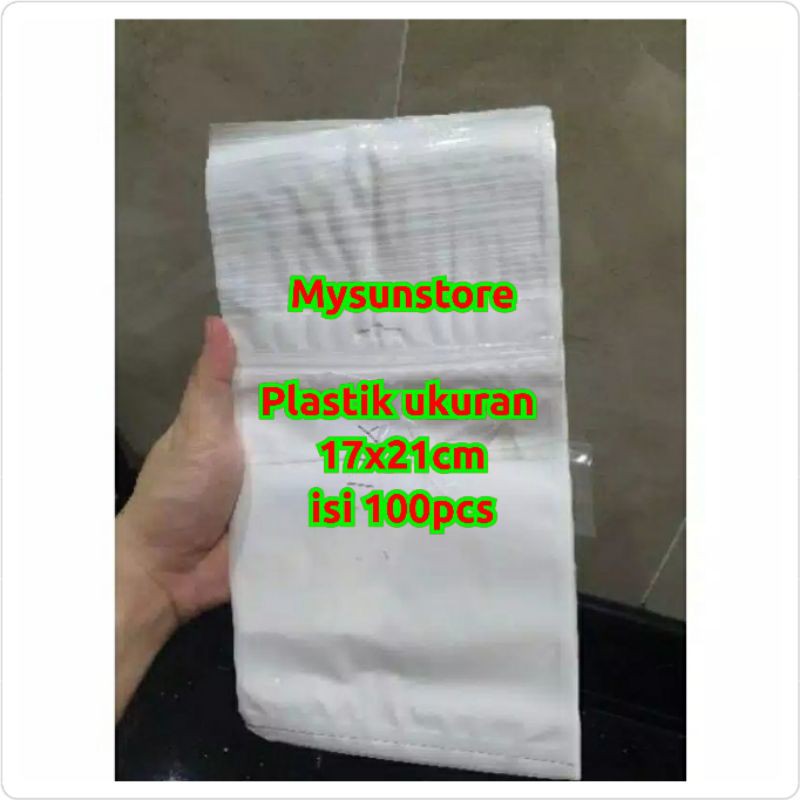 Plastik Klip 17x21 cm Aksesoris Ziplock Zipper  Zip Lock 17 x 21 cm Mysunstore