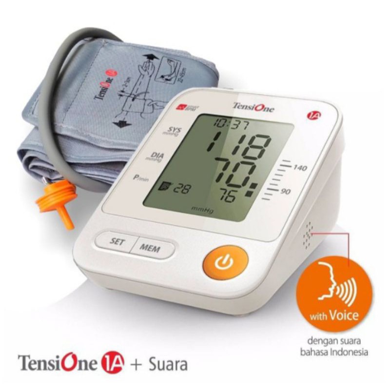 TENSIMETER DIGITAL MURAH ( MEREK TENSI ONE 1A + SUARA)