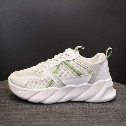 [ Import Design ] Sepatu Wanita Sneakers Wanita Import Premium Quality ID128-PUTIH HIJAU