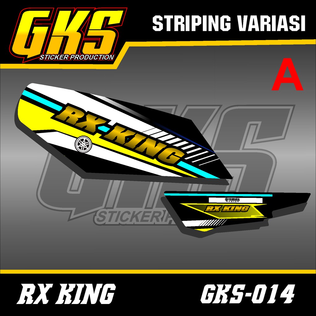 Striping Rx King - Stiker Variasi List Motor Rx King Racing Airbrush GKS-014