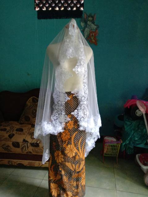 Ready Kerudung akad pengantin