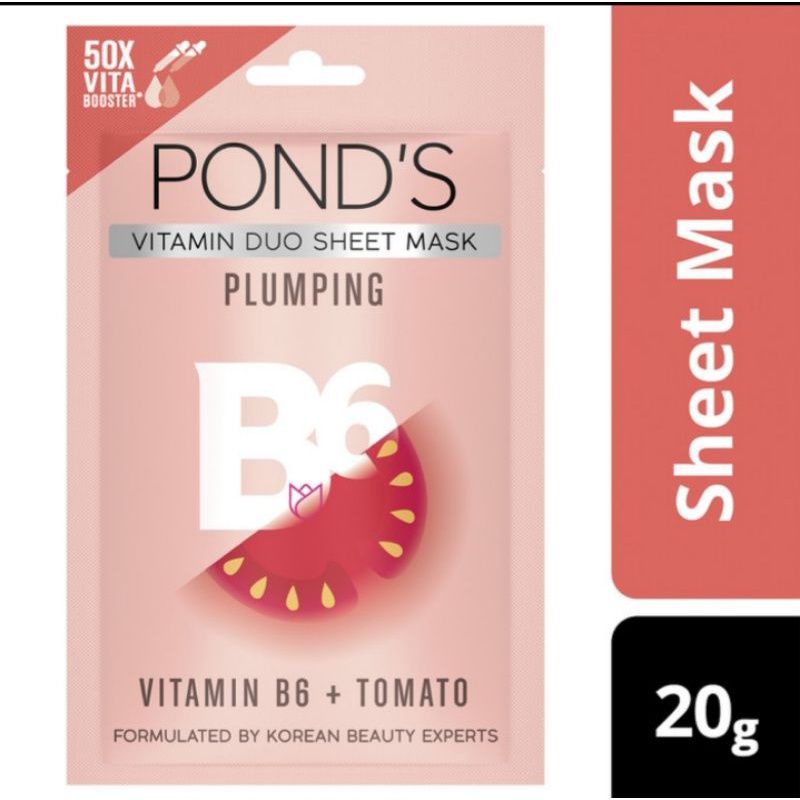 Ponds Vitamin Duo Sheet Mask Plumping