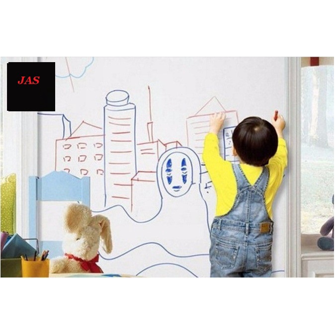 

Bc1 White chalk board sticker 45cmx2m - papan tulis sticker