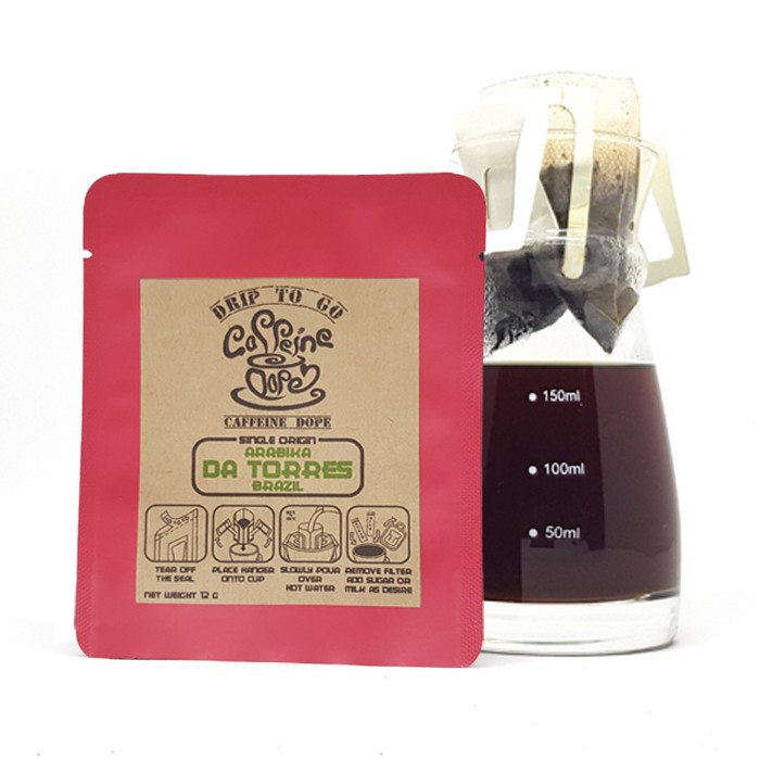 

Kopi Drip Arabika Brazil dengan Filter Bag siap Seduh - DRIP TO GO