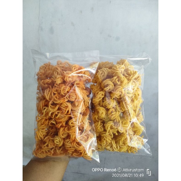 

Mie Bulat Renyah Rasa Balado/Original asin sedep