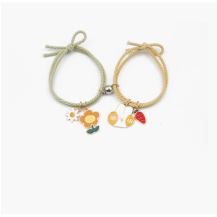 2Pcs Gelang Tali Karet Magnetik Desain Astronot Cinnamoroll Isi 1 Pasang Untuk Pria Dan Wanita-8#2 buah