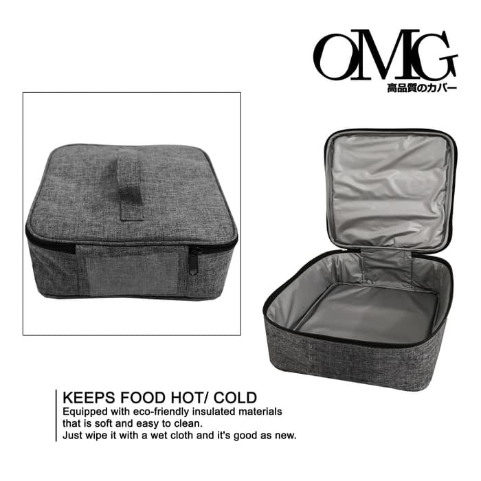 Tas Bekal Makan OMG Lunch Bag Waterproof Hot / Cold Yooyee 24 X24 X9cm